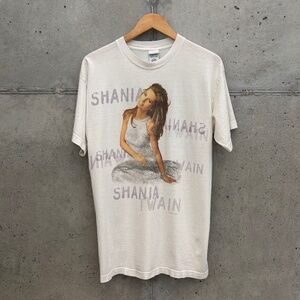Vintage Shania Twain T-shirt 1998 Come On Over Graphic Band Tee, Unisex sz Large